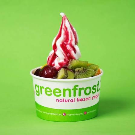 Greenfrost natural frozen yogurt con frutas frescas